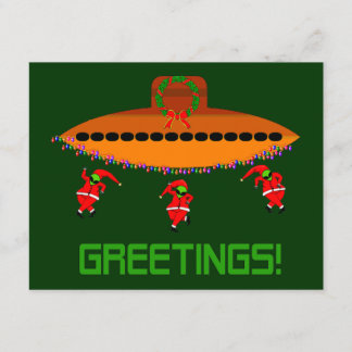 Alien Christmas Invitation