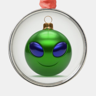 Alien Christmas Metal Tree Decoration