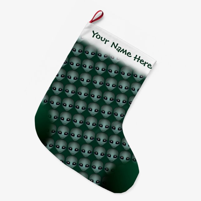 Alien Christmas Stocking Custom Alien Stocking (Front (Hanging))