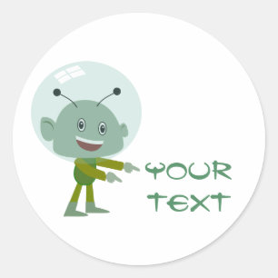 Alien Classic Round Sticker