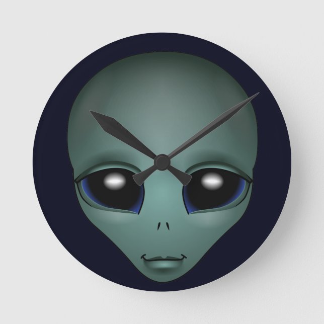 Alien Clock ET Gift Alien Decor Alien Gifts (Front)
