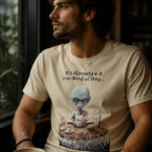 Alien coffee lover tshirt