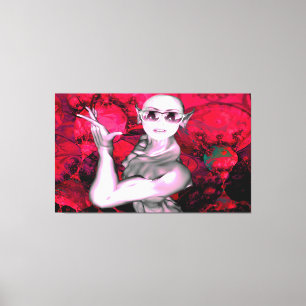 Alien Contact Canvas Print