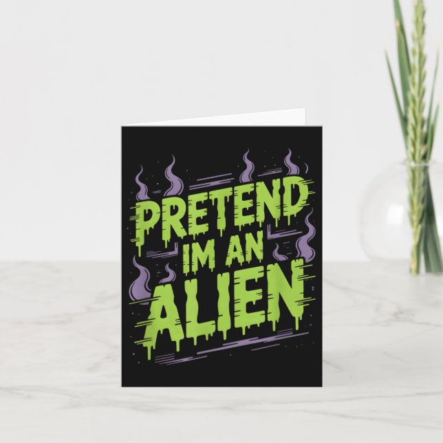 Alien Costume  Card (Front)