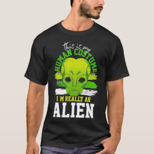 Alien Costume Etraterrestrial Sci Fi Funny Alien  T-Shirt