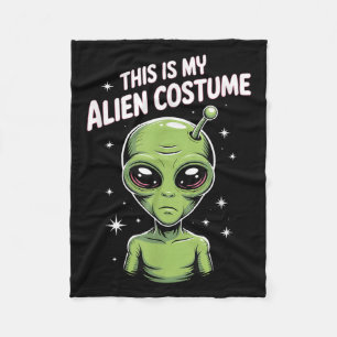 Alien Costume  Fleece Blanket