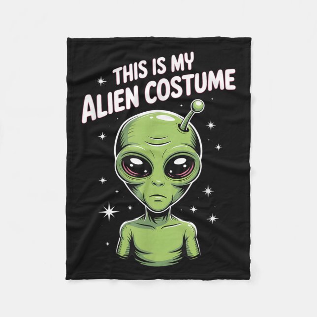 Alien Costume  Fleece Blanket (Front)