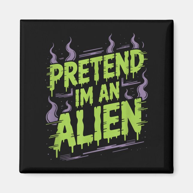 Alien Costume  Magnet (Front)