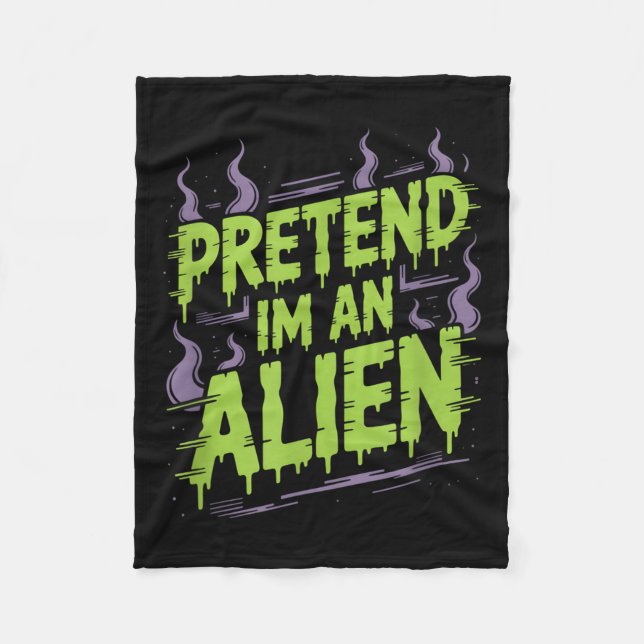 Alien Costume T-shirt_1.png  Fleece Blanket (Front)