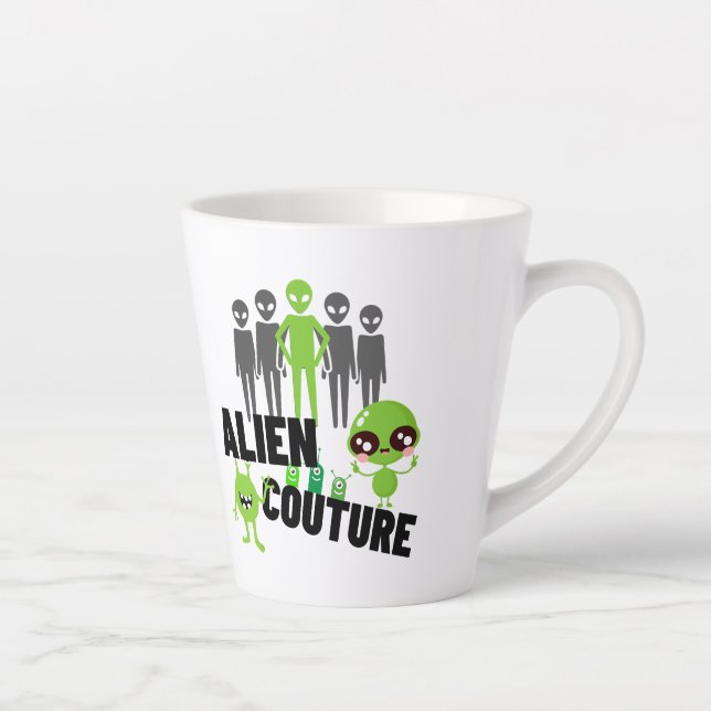 Alien couture.w latte mug (Right)