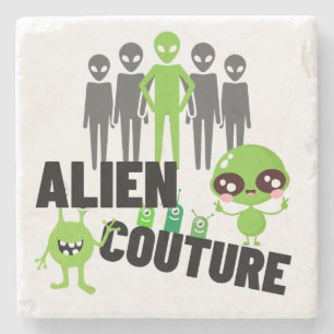 Alien couture.w stone coaster