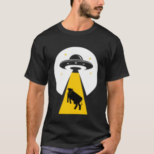 Alien cow abduction UFO spaceship T-Shirt
