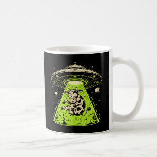 Alien Cow Abduction Weirdcore Surreal Coffee Mug