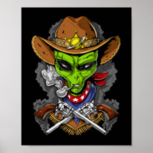 Alien Cowboy Poster