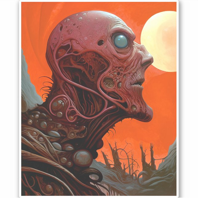 Alien Creature Sci-fi Horror Art (Front)