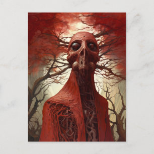 Alien Creature Sci-fi Horror Art Postcard