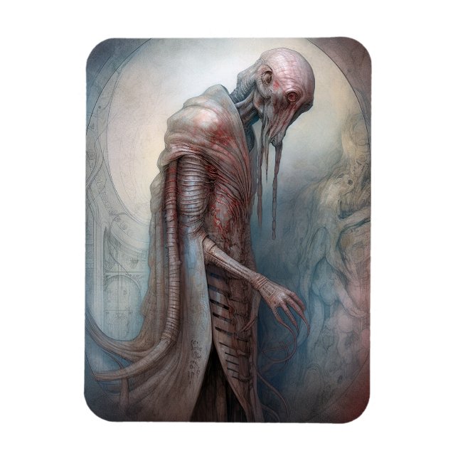Alien Creature Science Fiction Magnet (Vertical)