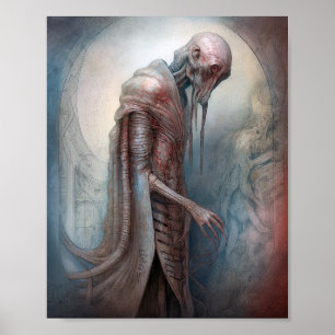 Alien Creature Science Fiction Poster