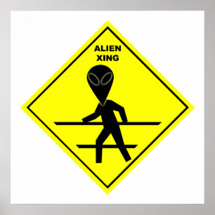 Alien Crossing Poster