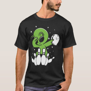 Alien Dabbing - Bowling T-Shirt