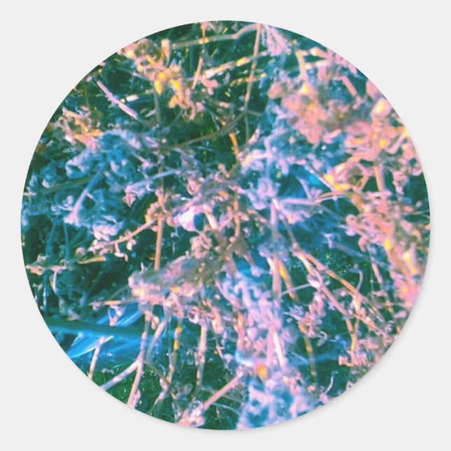 Alien Dark Sci-fi Virus Classic Round Sticker (Front)