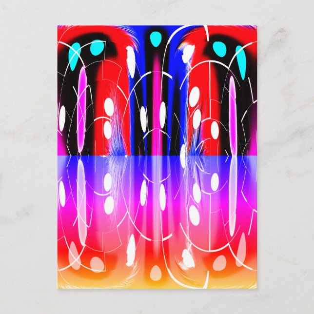 Alien dimensions art postcard (Front)