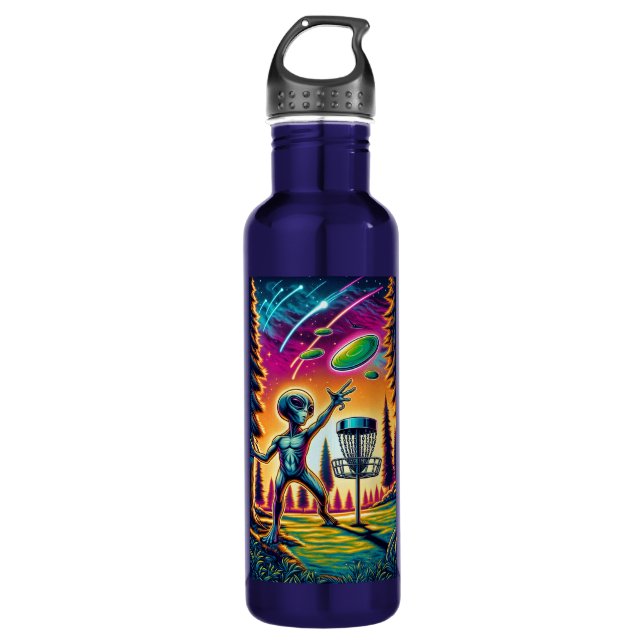 Alien Disc Golf 710 Ml Water Bottle (Front)