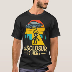 Alien Disclosure Retro Ufo For Sci-Fi T-Shirt