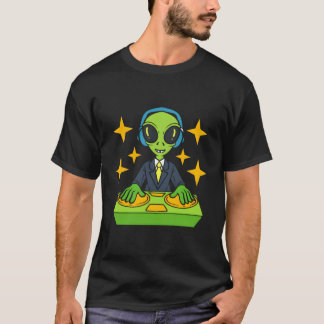 Alien Dj Disc Jockey T-Shirt
