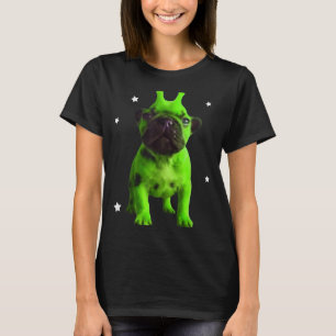 Alien Dog Meme Retro Silly Dog Vintage Space Bble T-Shirt