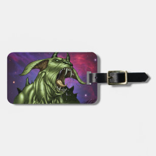 Alien Dog Monster Warrior by Al Rio Luggage Tag