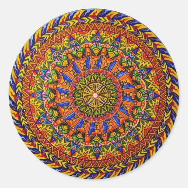 Alien Drum (sticker) Classic Round Sticker (Front)