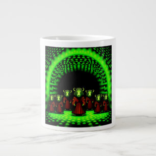 Alien Emissary's Coming Through Portal Giant Coffe Large Coffee Mug