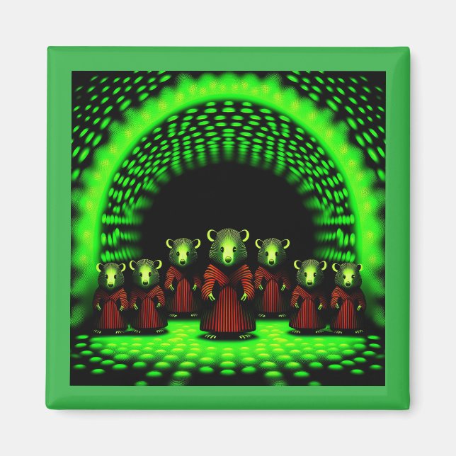 Alien Emissary's Coming Through Portal  Magnet (Front)
