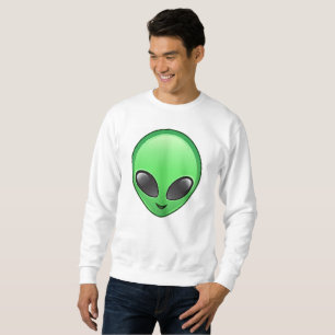 alien emoji mens sweatshirt