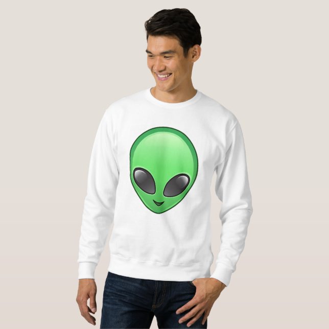 alien emoji mens sweatshirt (Front Full)