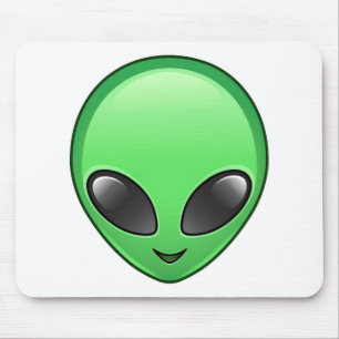 alien emoji mouse mat
