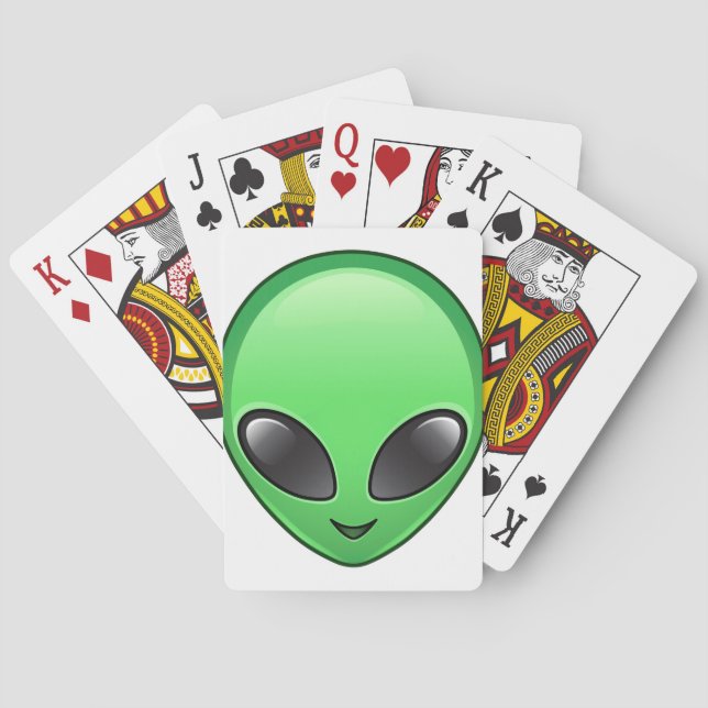 alien emoji playing cards (Back)