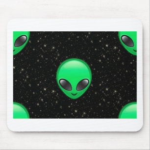 alien emojis mouse mat