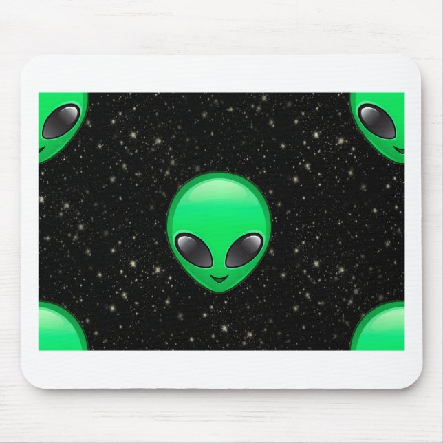 alien emojis mouse mat (Front)