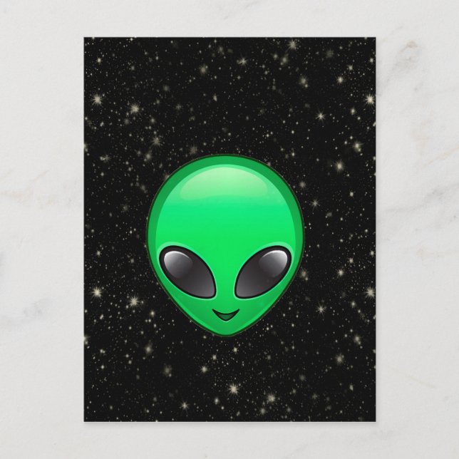 alien emojis postcard (Front)