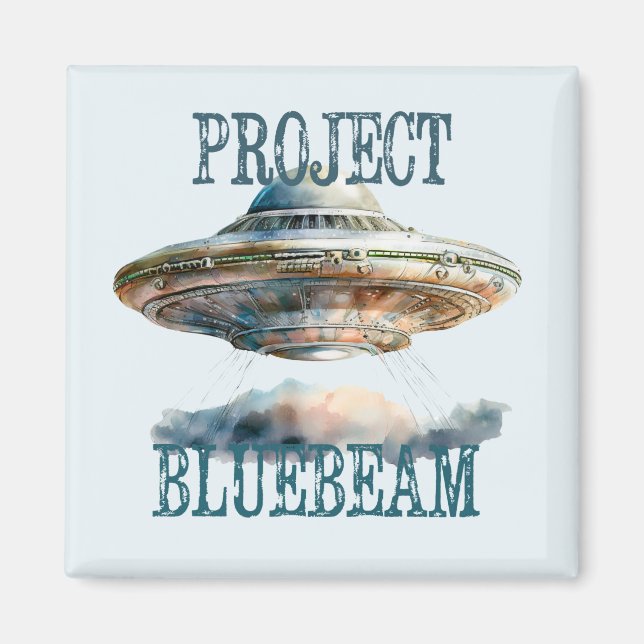 Alien Encounter Conspiracy UFO Magnet (Front)