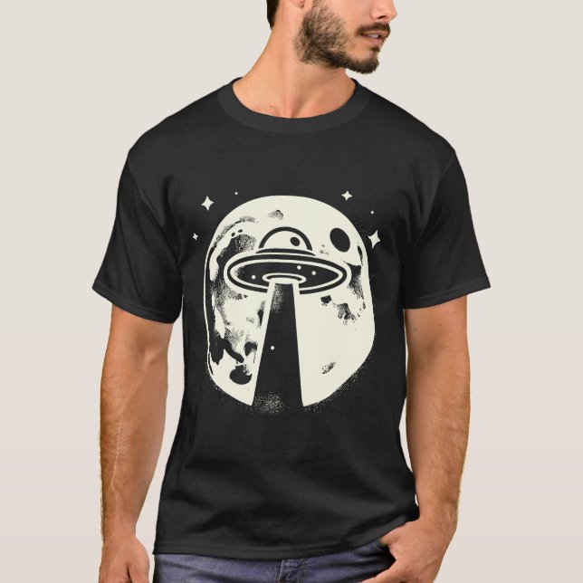 Alien Encounter on the Moon T-Shirt (Front)