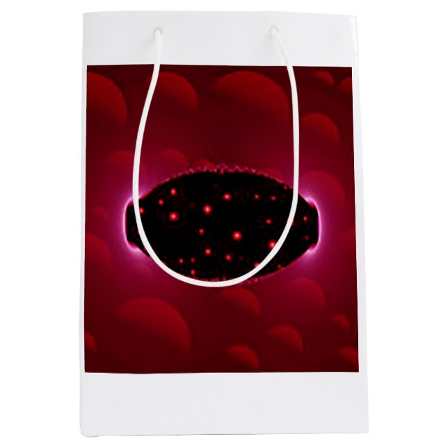Alien Energy Source With Background Spheres Medium Gift Bag (Front)