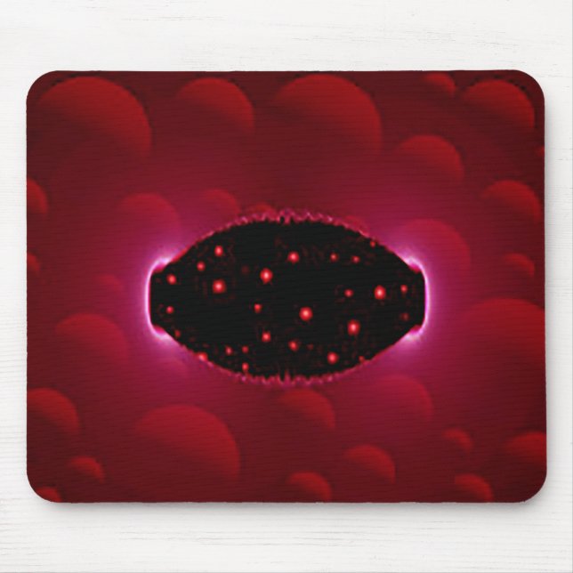 Alien Energy Source With Background Spheres Mouse Mat (Front)