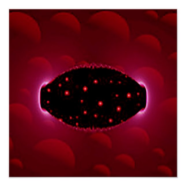 Alien Energy Source With Background Spheres Poster (Front)