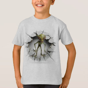 Alien escaping from a wall T-Shirt
