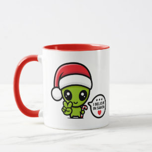 Alien Extraterrestrial Martian Christmas Mug
