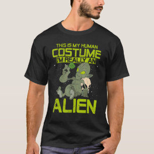 Alien Extraterrestrial Sci Fi Human Costume Alien T-Shirt