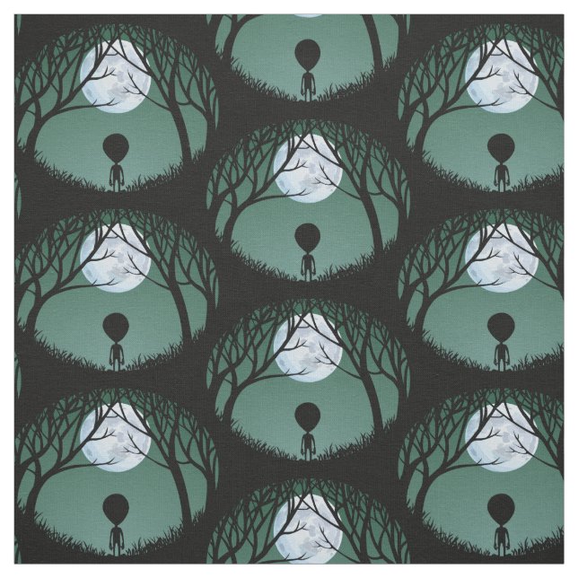 Alien Fabric Cute Alein Fabric Custom E.T. Fabric (Swatch)